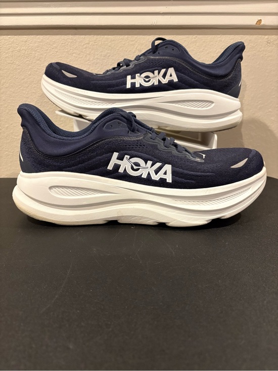 Hoka Other - Hoka One One Bondi 9 Mens Size 12.5 EE Wide Blue White Running Shoes Sneakers